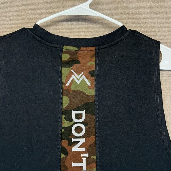Limitless Muscle Apparel Tank Men's Large Sleeveless Shirt Black Camo Gym NEW - Picture 8 of 8